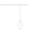 Metalowa lampa wisząca LED Wlochy