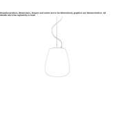 Glass pendant lamp Custoias