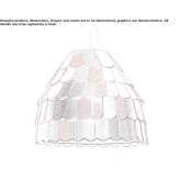 Plastic hanging lamp Mosty