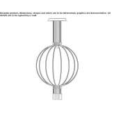 Metalowa lampa wisząca LED Atlantic