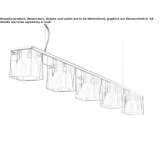 Crystal pendant lamp Astakos