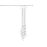 Pyrex® chandelier Goldegg