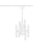 Metal chandelier Tarxien