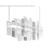Glass chandelier Rubite