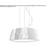 Plastic hanging lamp Mosty