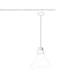 Pyrex® LED hanging lamp Sattledt