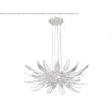 LED hanging lamp handmade of bronze Tokod