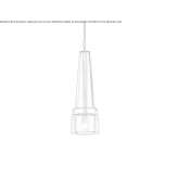Szklana lampa wisząca Aracruz