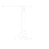 Aluminum hanging lamp Nyons