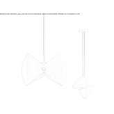 Swivel brass pendant lamp Marzling