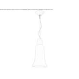 Pendant lamp made of blown glass Hyden
