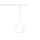 Aluminum hanging lamp Rudky