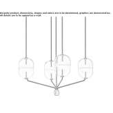 Modular LED hanging system made of stone and glass Burns