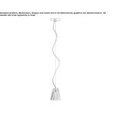 Glass pendant lamp Stylida