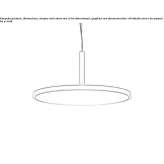 Aluminum LED hanging lamp with dimmable function Bridgman