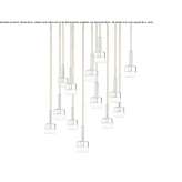 Brass LED hanging lamp Alicun