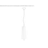Lampa wisząca z tkaniny Hemlock