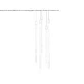 LED hanging lamp made of Murano glass Pereira