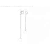 Pendant lamp made of opal glass Varlezi