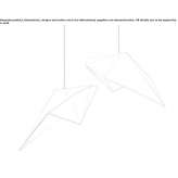 Metal LED hanging lamp Lasara