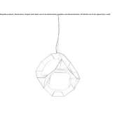 Brass LED hanging lamp Solara