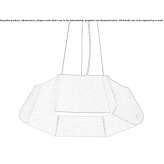 Acoustic LED hanging lamp made of recycled polyester Gagnef
