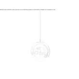 LED hanging lamp made of polycarbonate Manteno