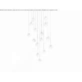 LED hanging lamp or crystal halo Mandela