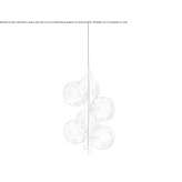 Lampa wisząca z kryształu i metalu Suncuius