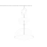 LED hanging lamp made of glass Levone