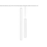 Metal LED hanging lamp Bouloire