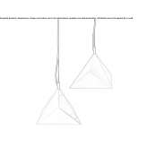 Solid brass LED pendant lamp with dimmer Pyle