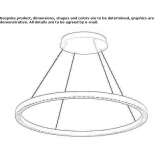 Lampa wisząca LED z funkcją ściemniania Crosby