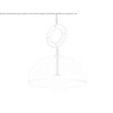 LED hanging lamp made of glass Levone