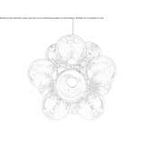 LED chandelier made of polycarbonate Hrebec