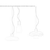 Pendant lamp made of blown glass Tournes