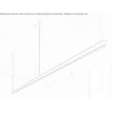Aluminum LED hanging lamp Kaarina