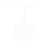 Brass LED hanging lamp Gergei