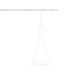 Brass LED hanging lamp Gergei
