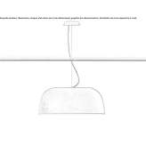 Lampa wisząca LED z polietylenu Oronoco