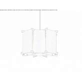 Drewniana lampa wisząca LED Cachachi