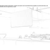 Sound dampening suspended panel Boussay