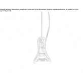 Polycarbonate hanging lamp Macia