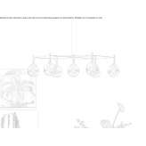 Borosilicate glass chandelier Kirkel