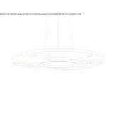 LED hanging lamp made of tempered glass Guelph