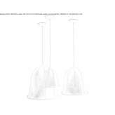 Leather pendant lamp Oleiros