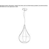 Aluminiowa lampa wisząca LED Csopak