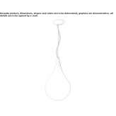 Plastikowa lampa wisząca LED Csopak