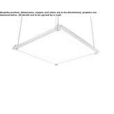 LED hanging lamp made of aluminum and polycarbonate Glowe