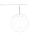 LED hanging lamp made of polycarbonate Hrebec